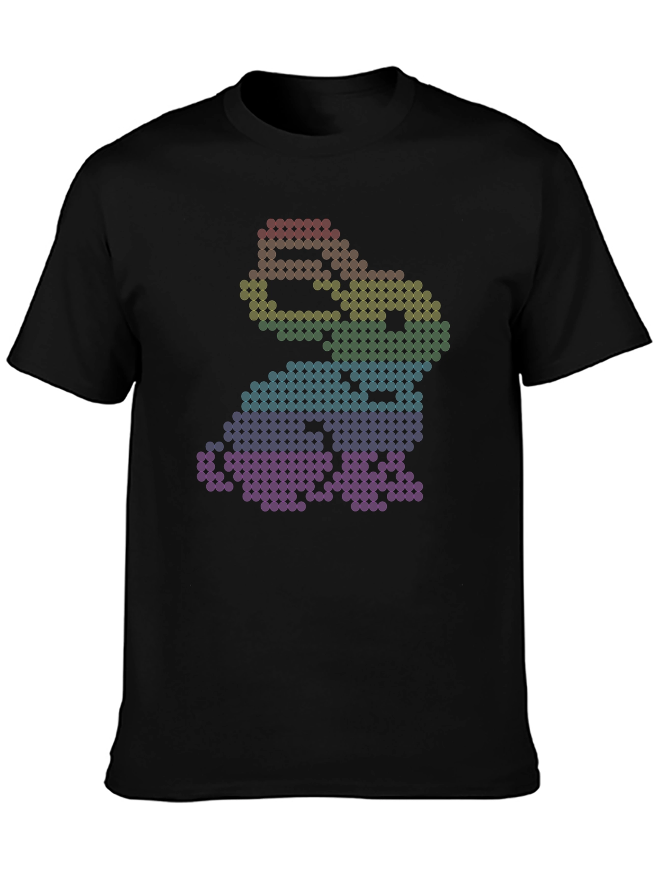 Rainbow Pixel Art Frog T-Shirt