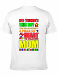 Autism Awareness Piece of My Heart Mom T-Shirt