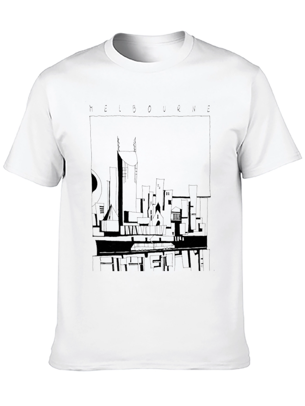 Melbourne City Skyline Graphic T-Shirt