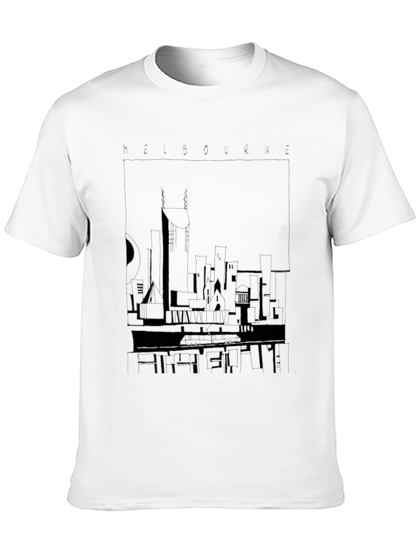 Melbourne City Skyline Graphic T-Shirt