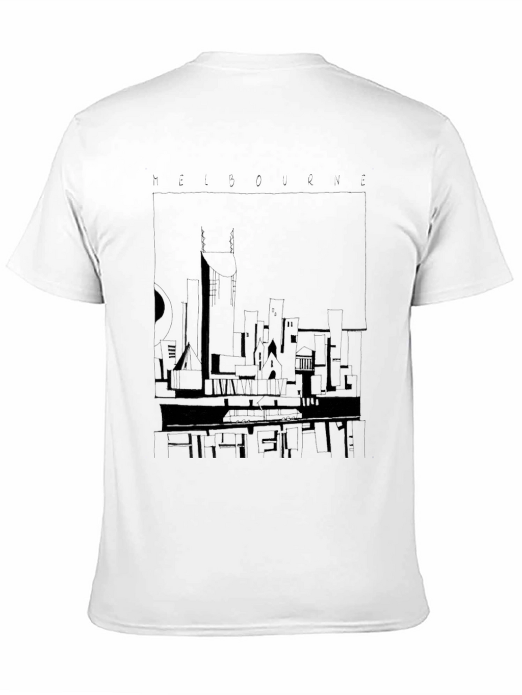 Melbourne City Skyline Graphic T-Shirt