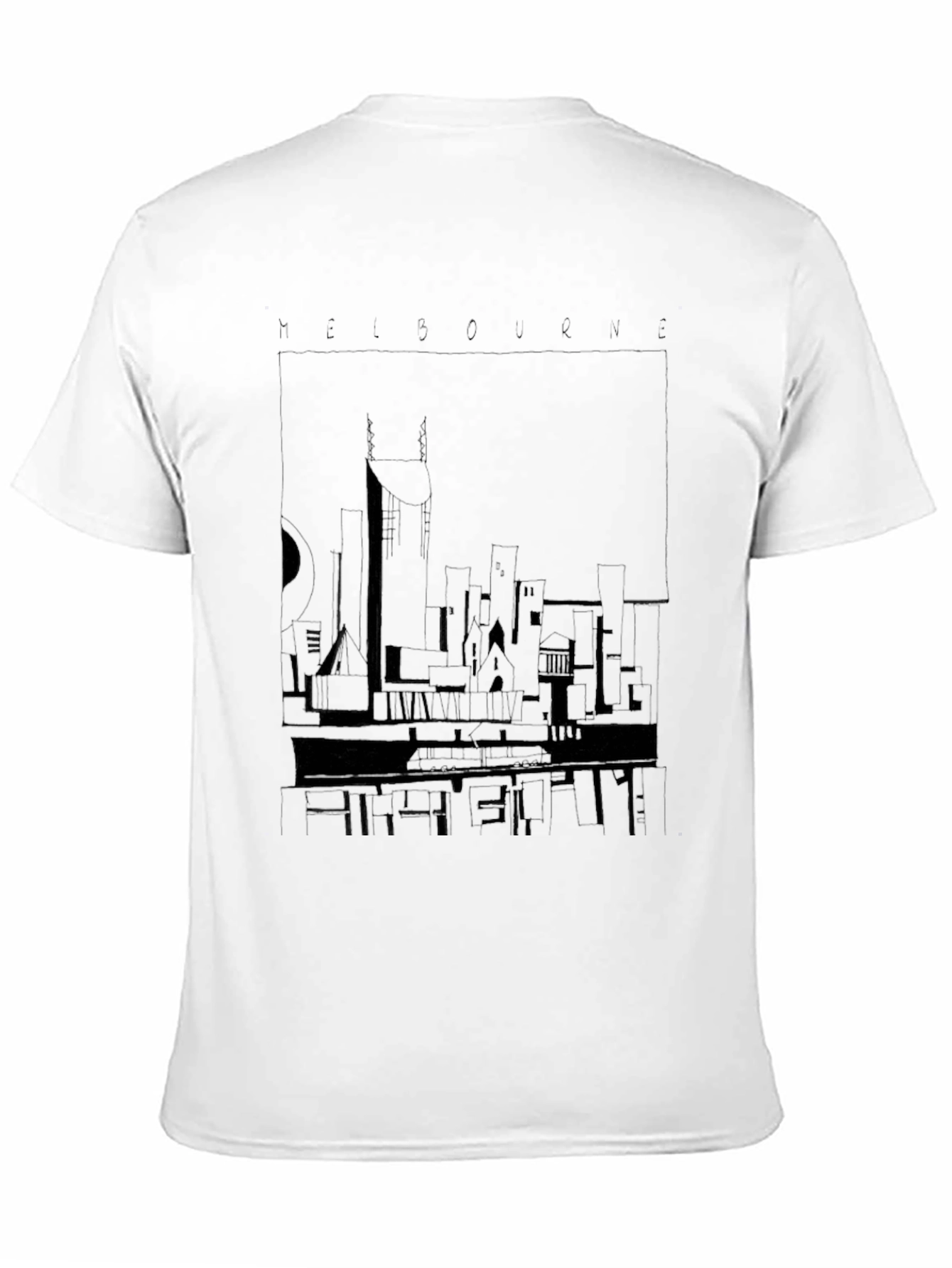 Melbourne City Skyline Graphic T-Shirt