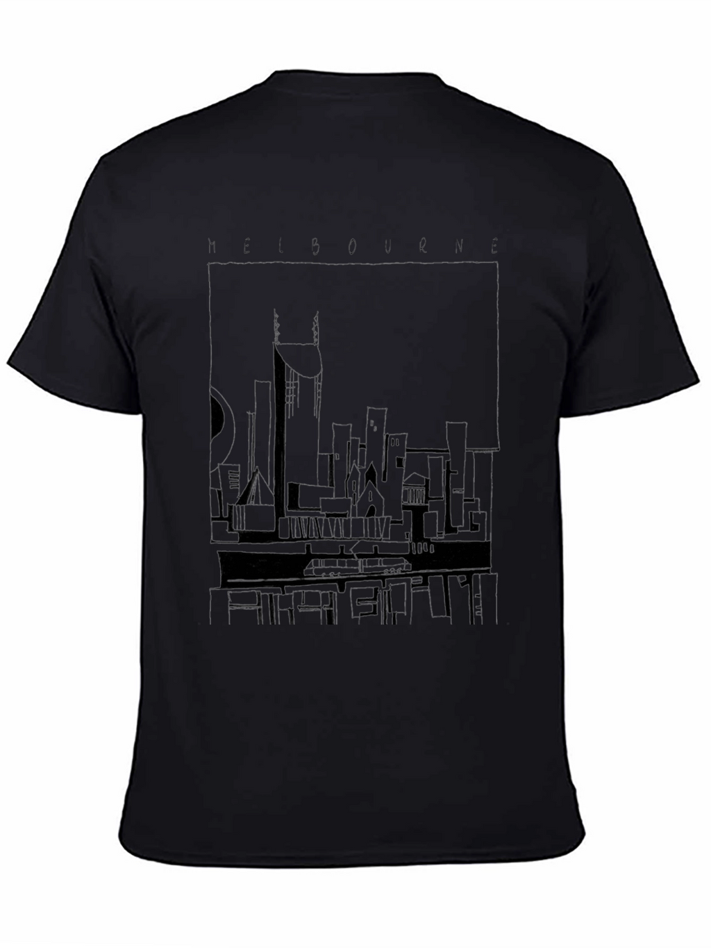 Melbourne City Skyline Graphic T-Shirt