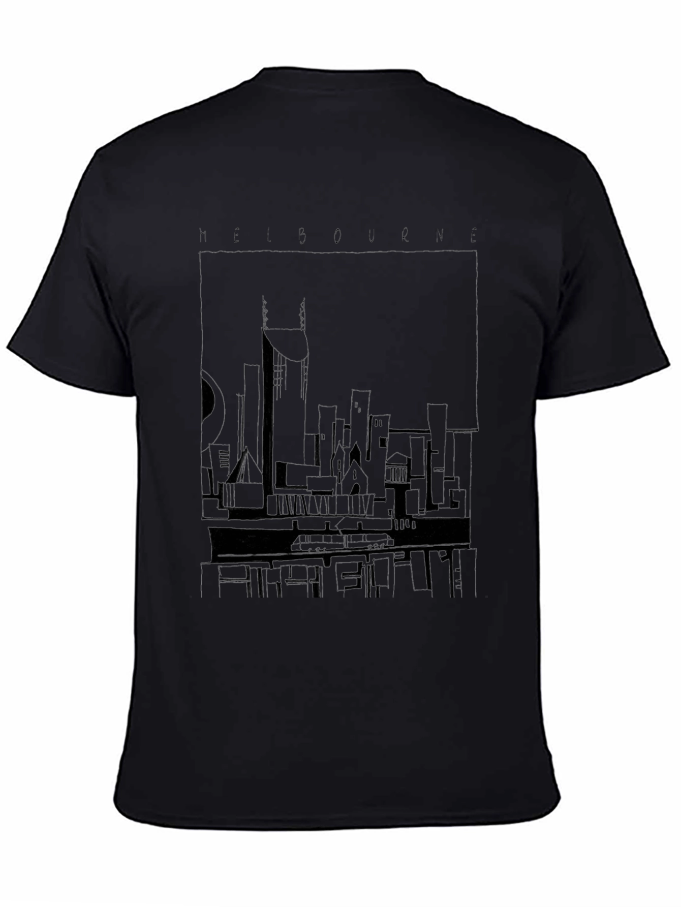Melbourne City Skyline Graphic T-Shirt