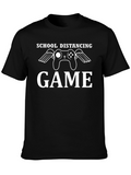 School Distancing Game Black T-Shirt