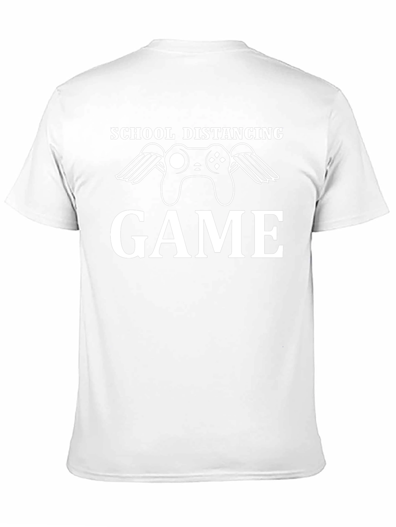 School Distancing Game Black T-Shirt