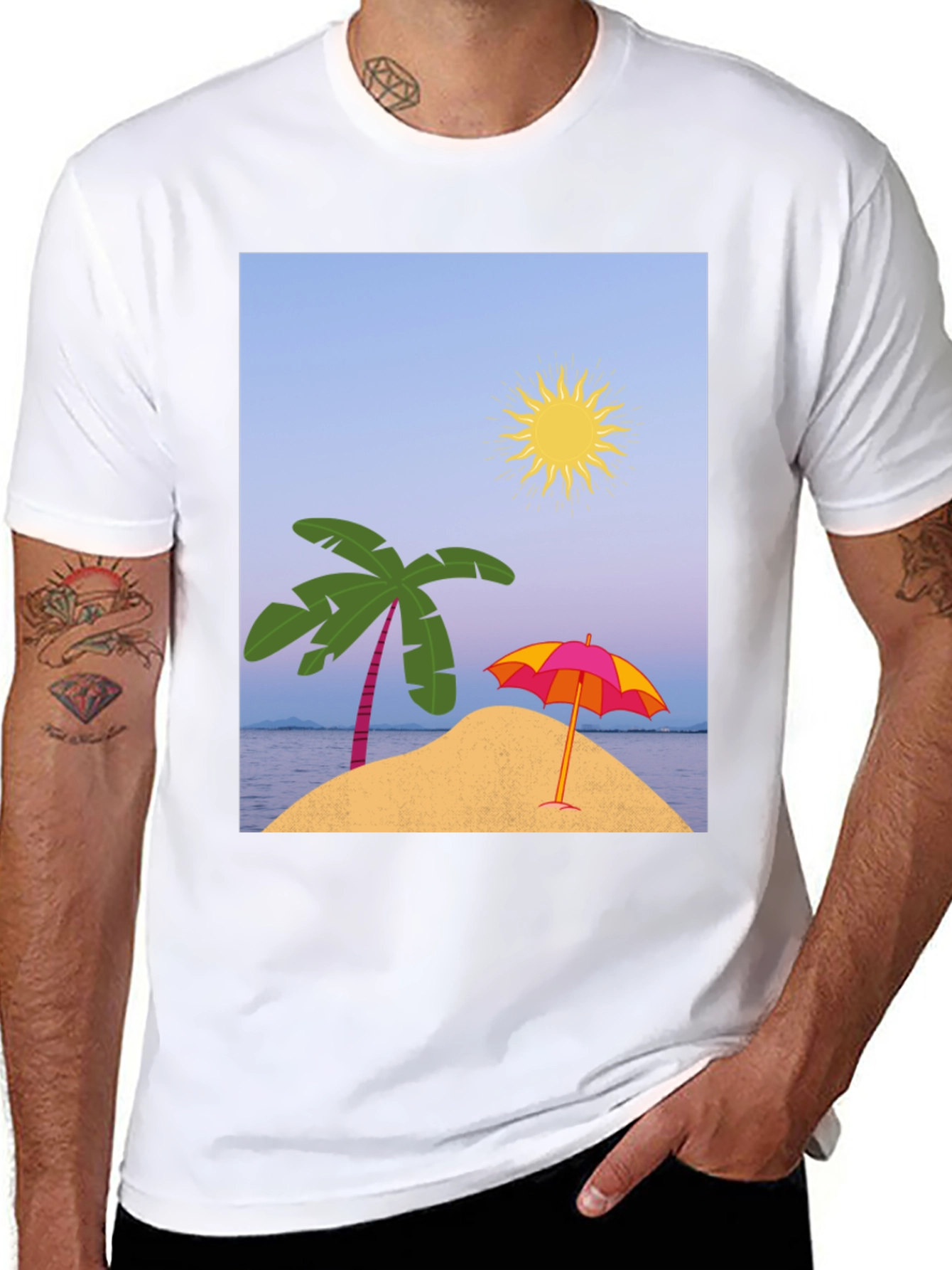 Tropical Island Tee - Beach Vibes