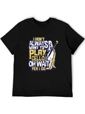 Cello Player Skeleton Graphic T-Shirt
