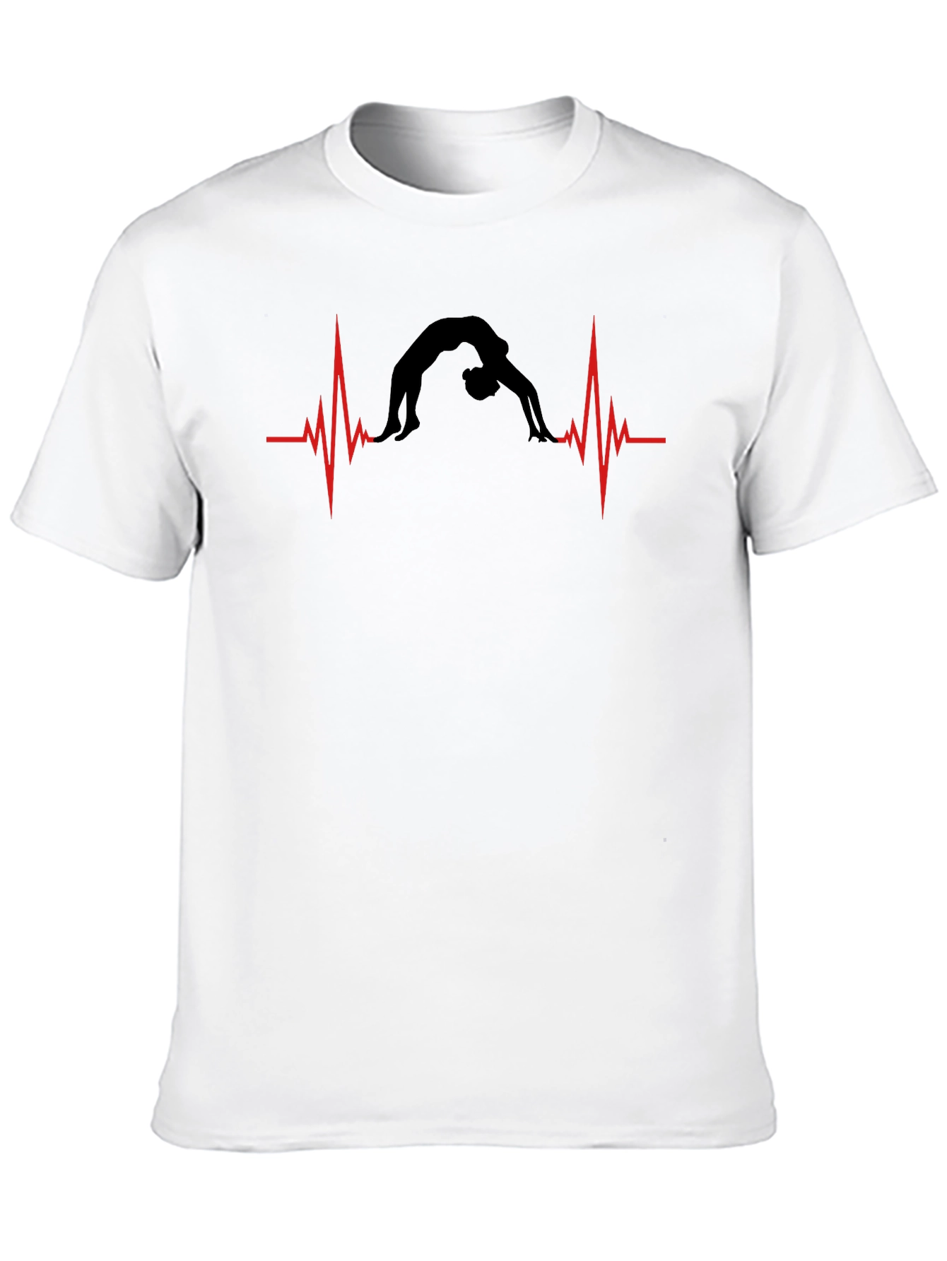 Gymnast Heartbeat T-Shirt - Black