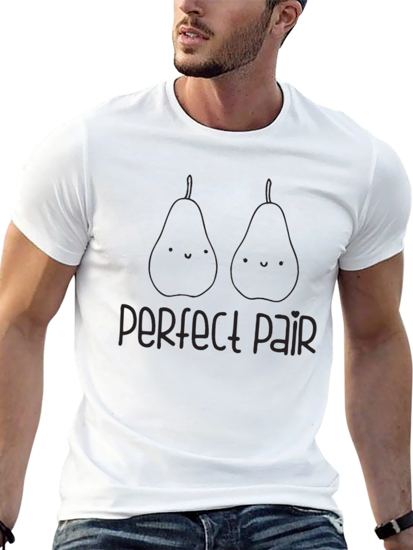 Perfect Pair Graphic Tee - Unisex Black T-Shirt