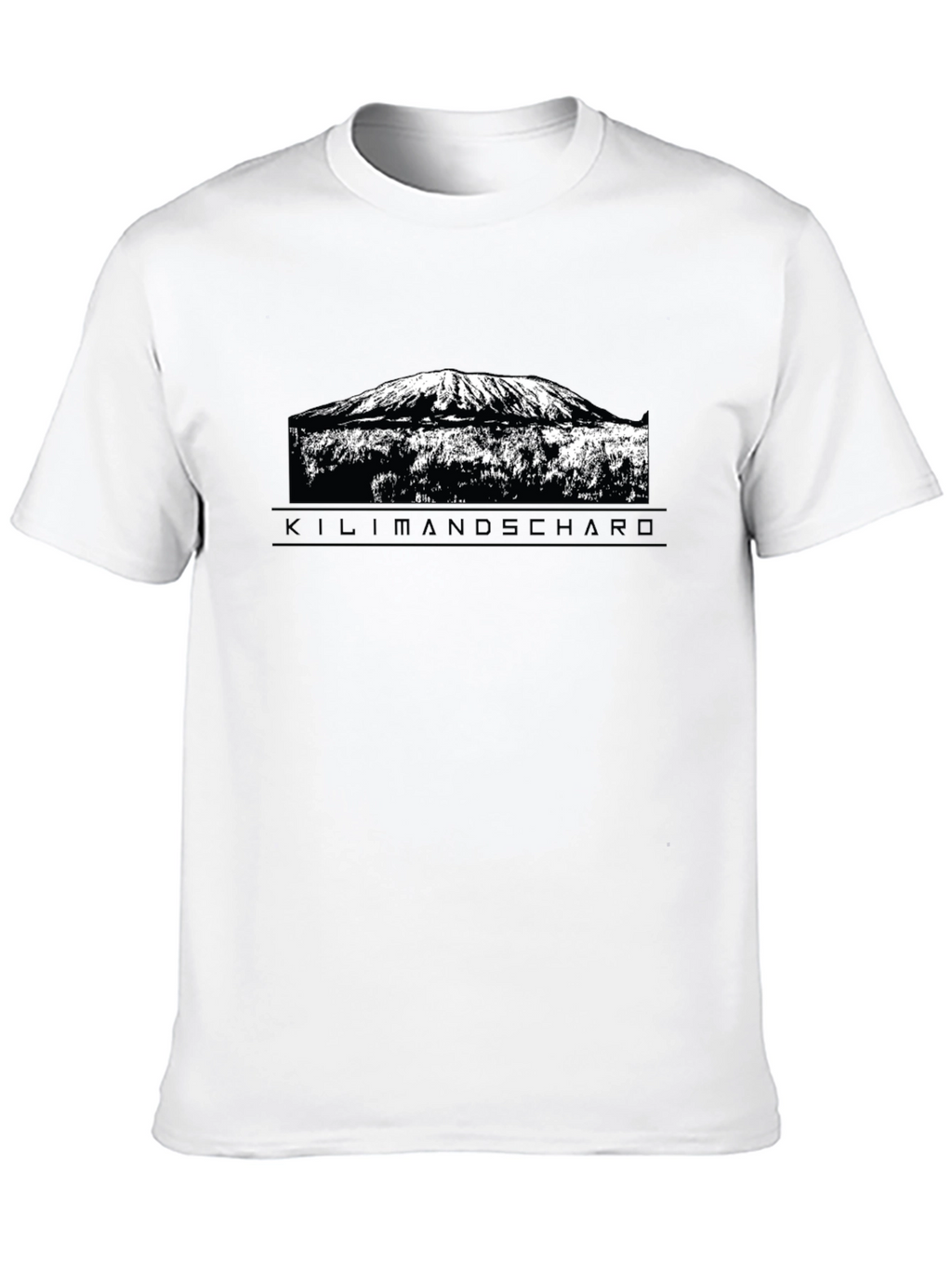 Kilimanjaro Mountain Graphic Tee - Black