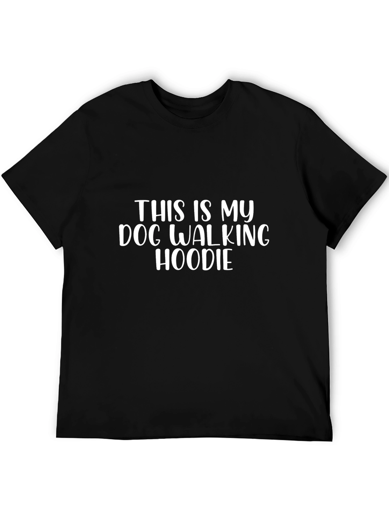 Dog Walking Hoodie T-Shirt Funny Pet Owner Tee
