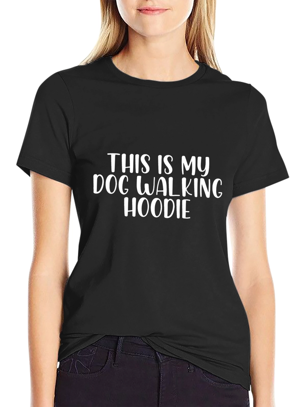 Dog Walking Hoodie T-Shirt Funny Pet Owner Tee