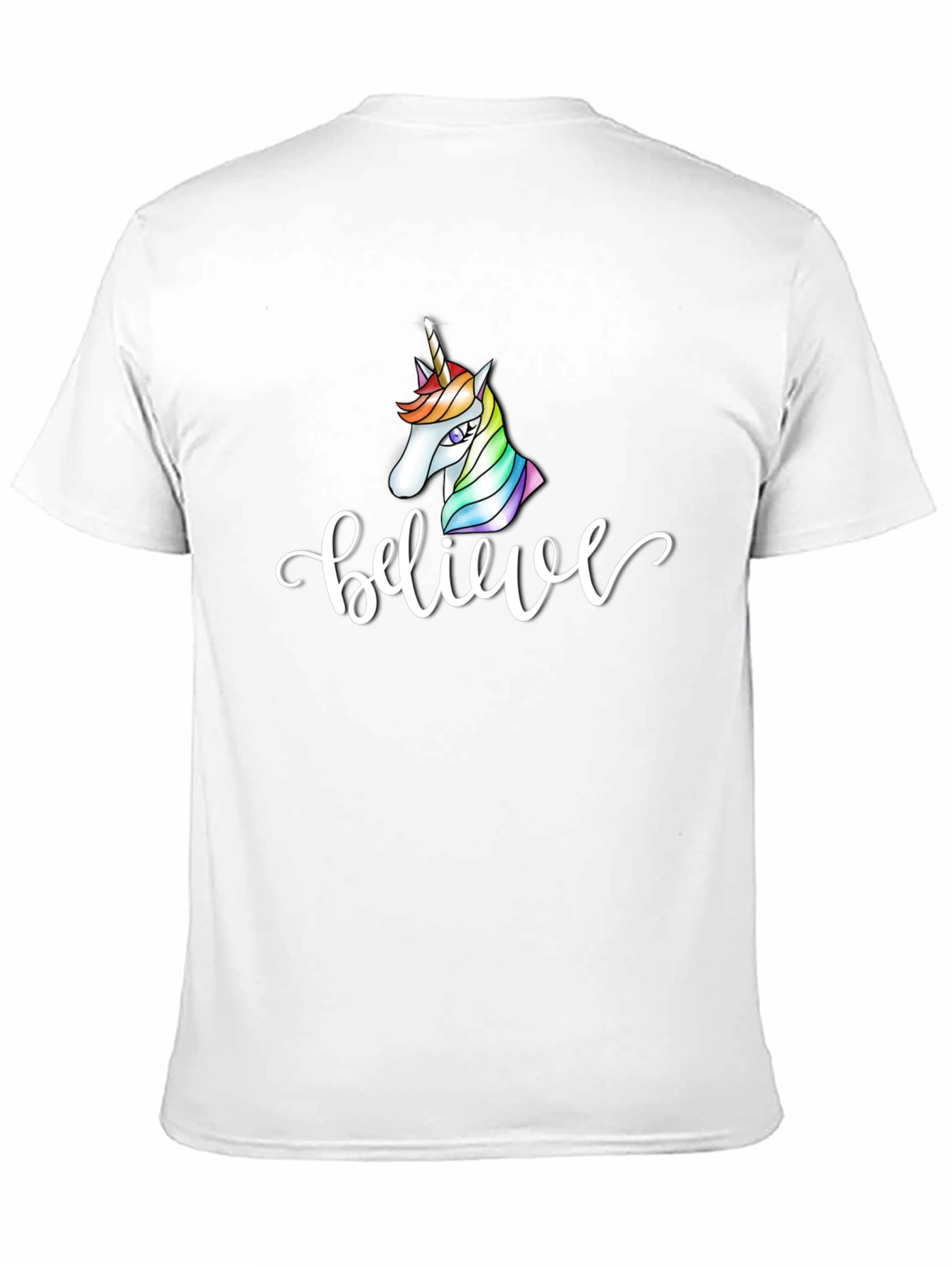 Believe Unicorn Black T-Shirt