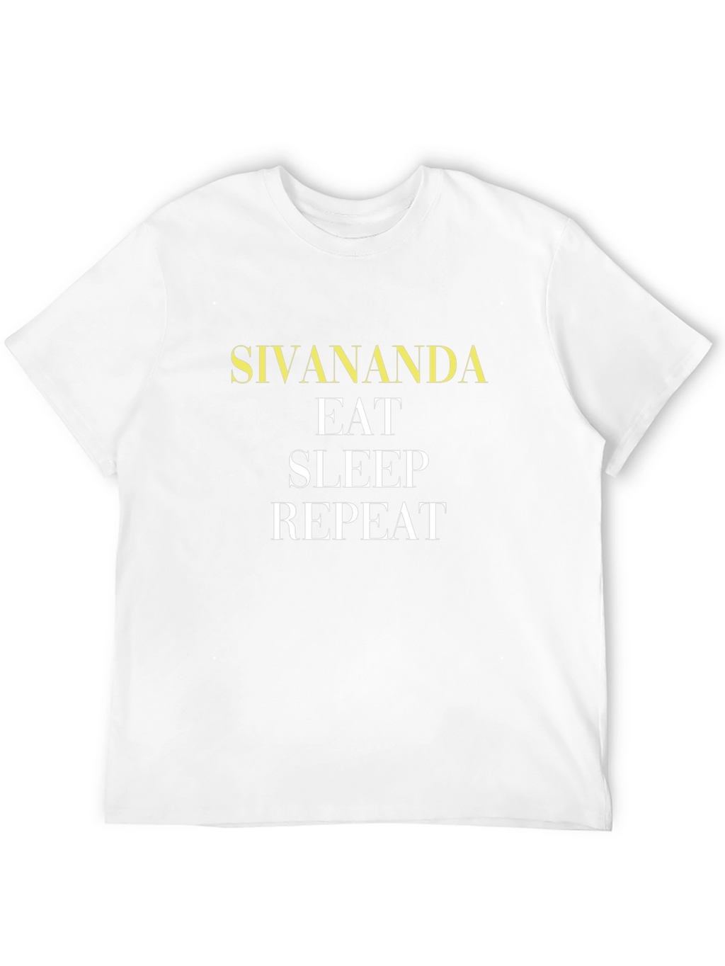 Sivananda Eat Sleep Repeat Black Graphic Tee