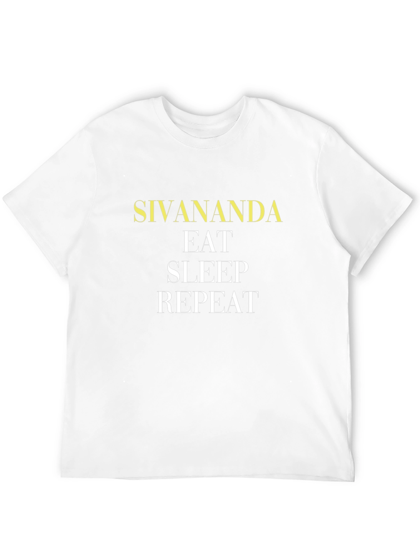 Sivananda Eat Sleep Repeat Black Graphic Tee