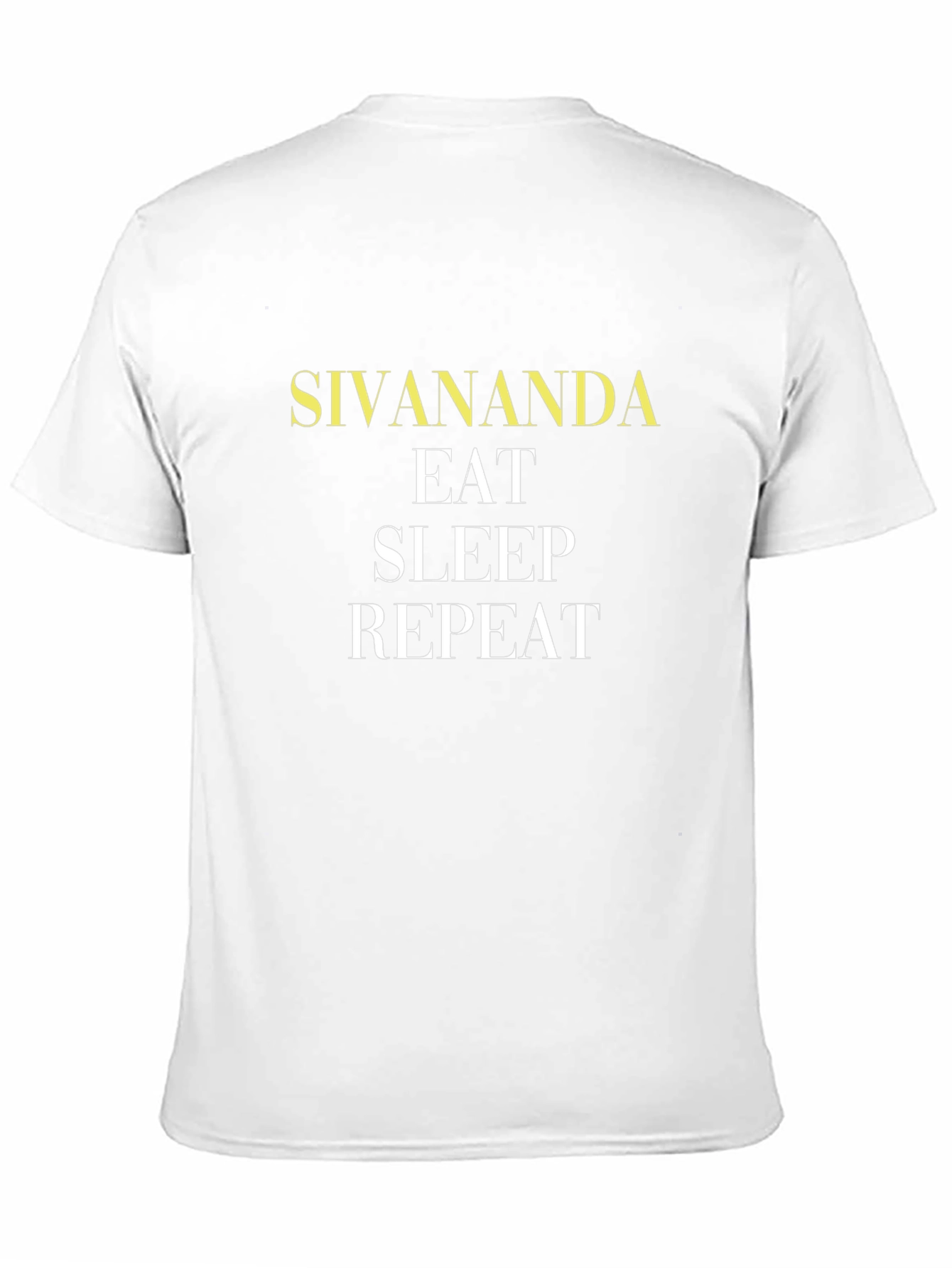 Sivananda Eat Sleep Repeat Black Graphic Tee