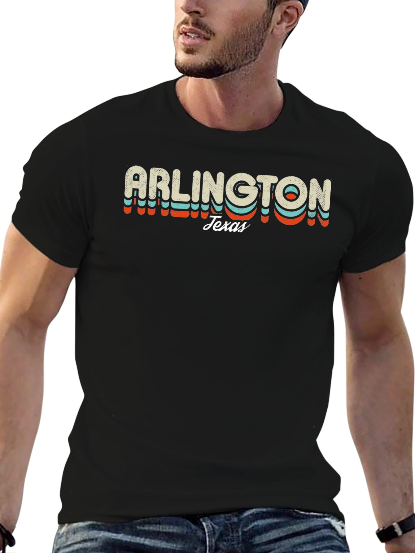 Arlington Texas Retro Style Graphic T-Shirt