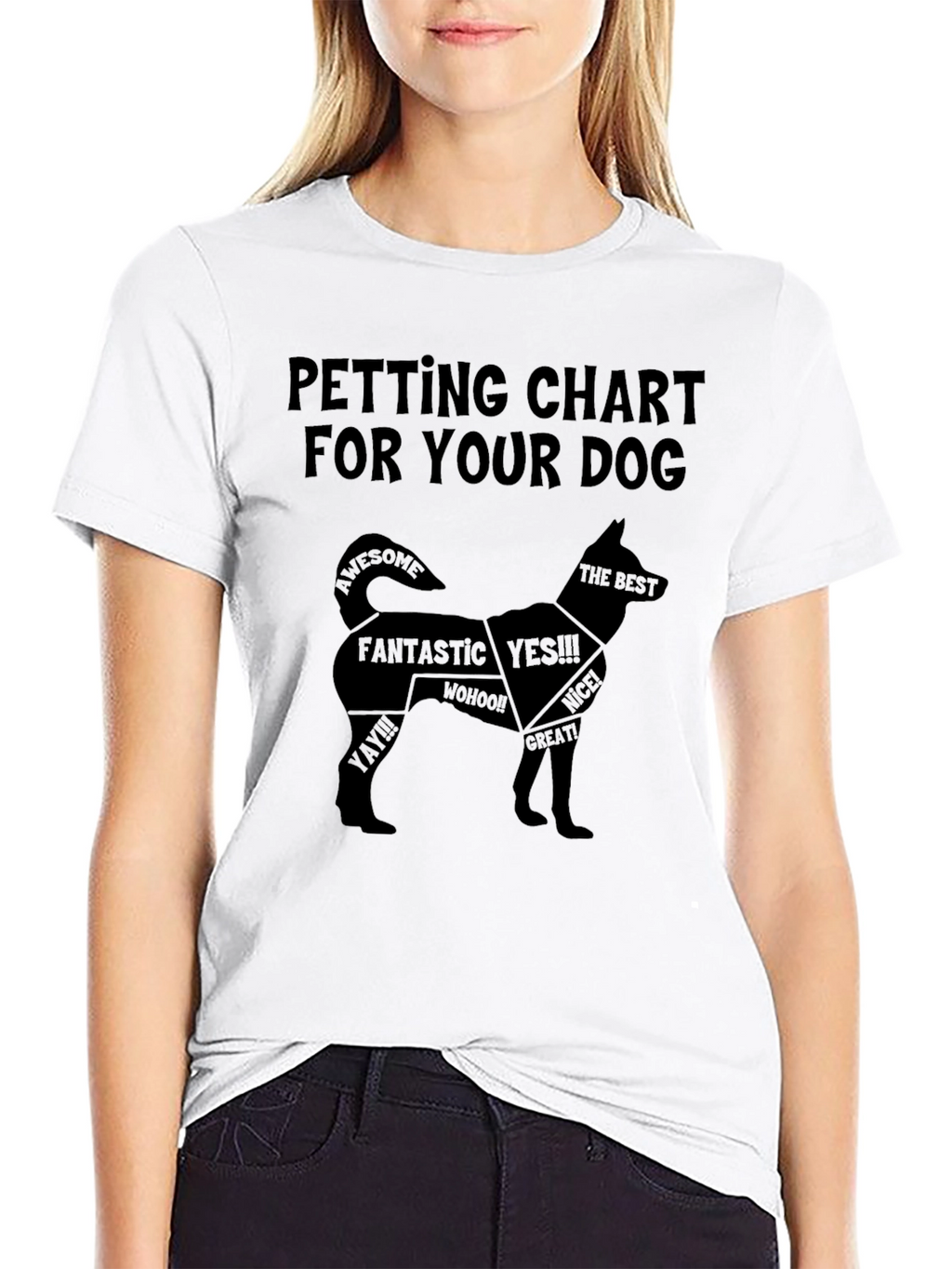 Petting Chart Dog T-Shirt – Funny Dog Lover Graphic Tee