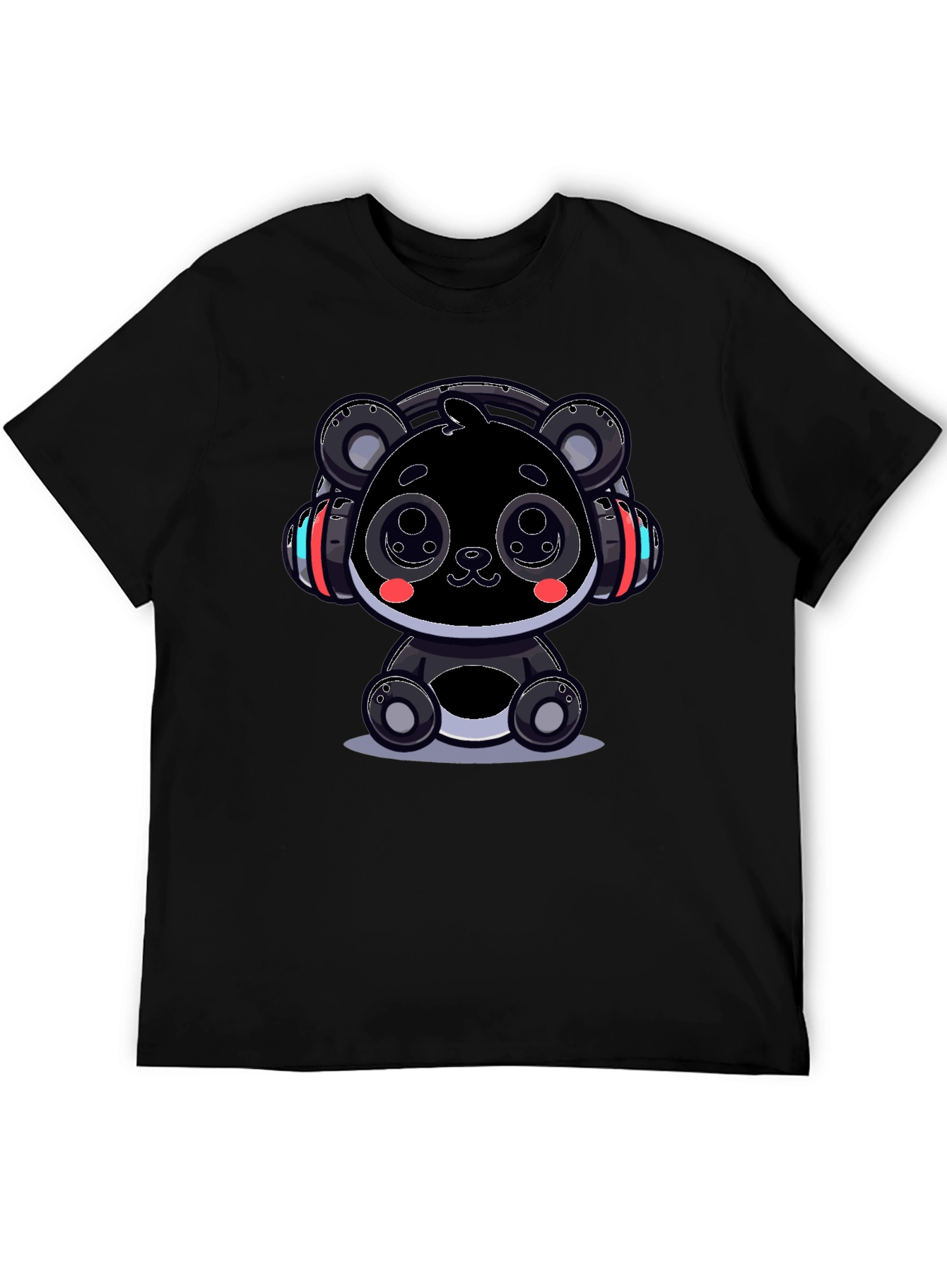 Cool Panda Headphone Graphic Tee