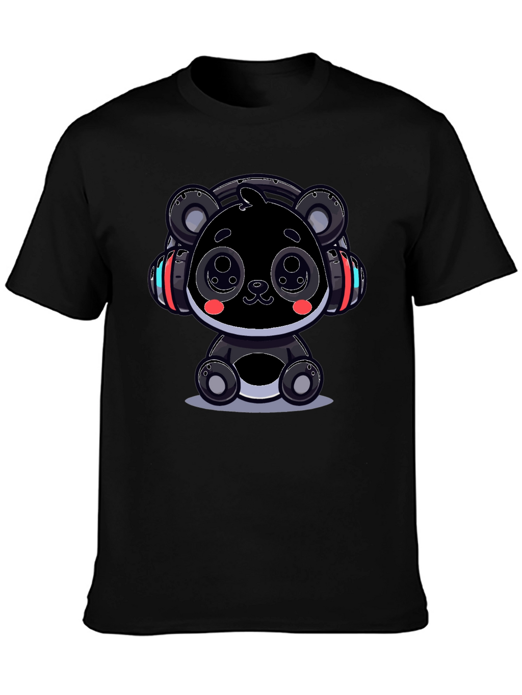 Cool Panda Headphone Graphic Tee