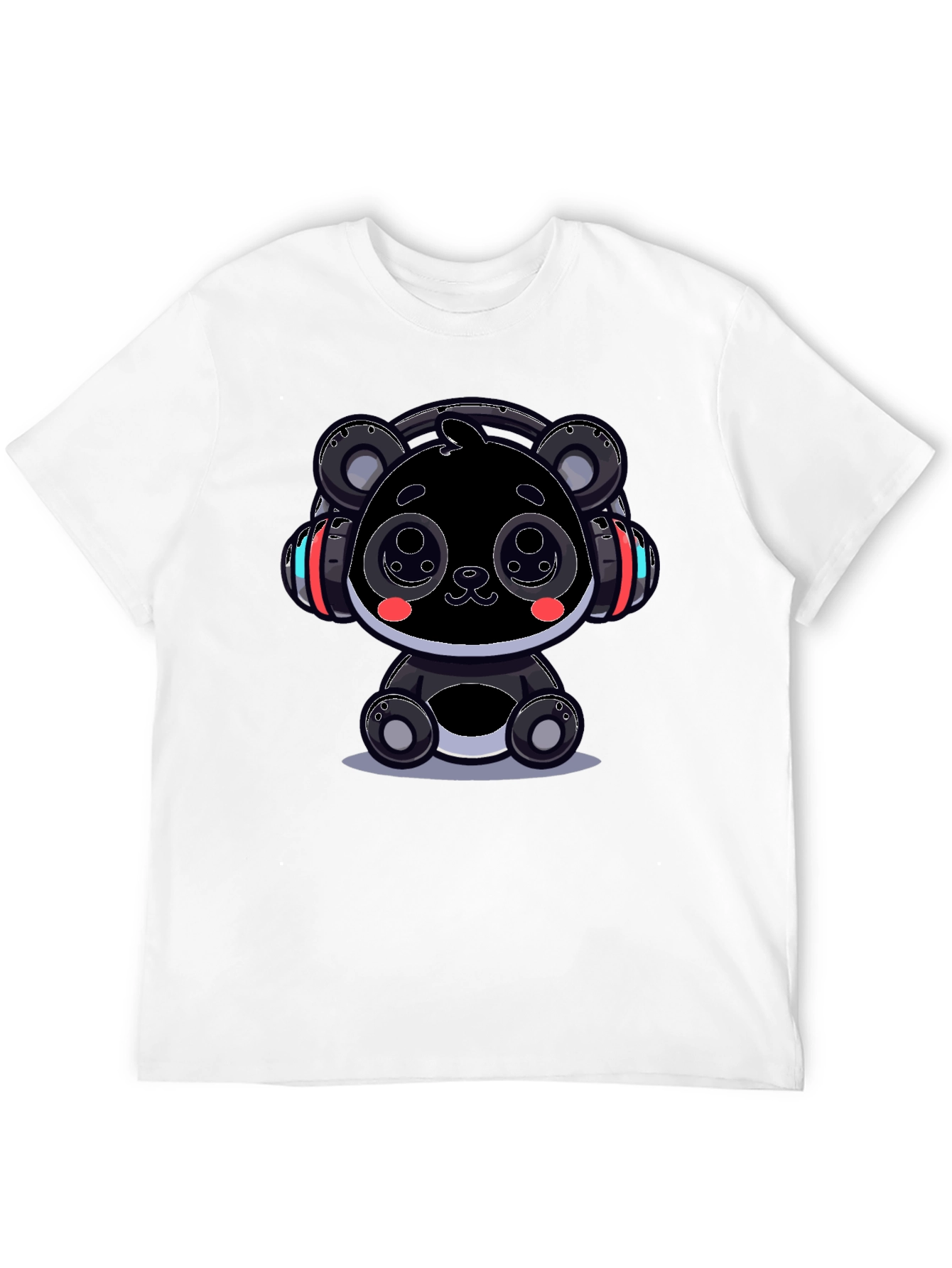 Cool Panda Headphone Graphic Tee