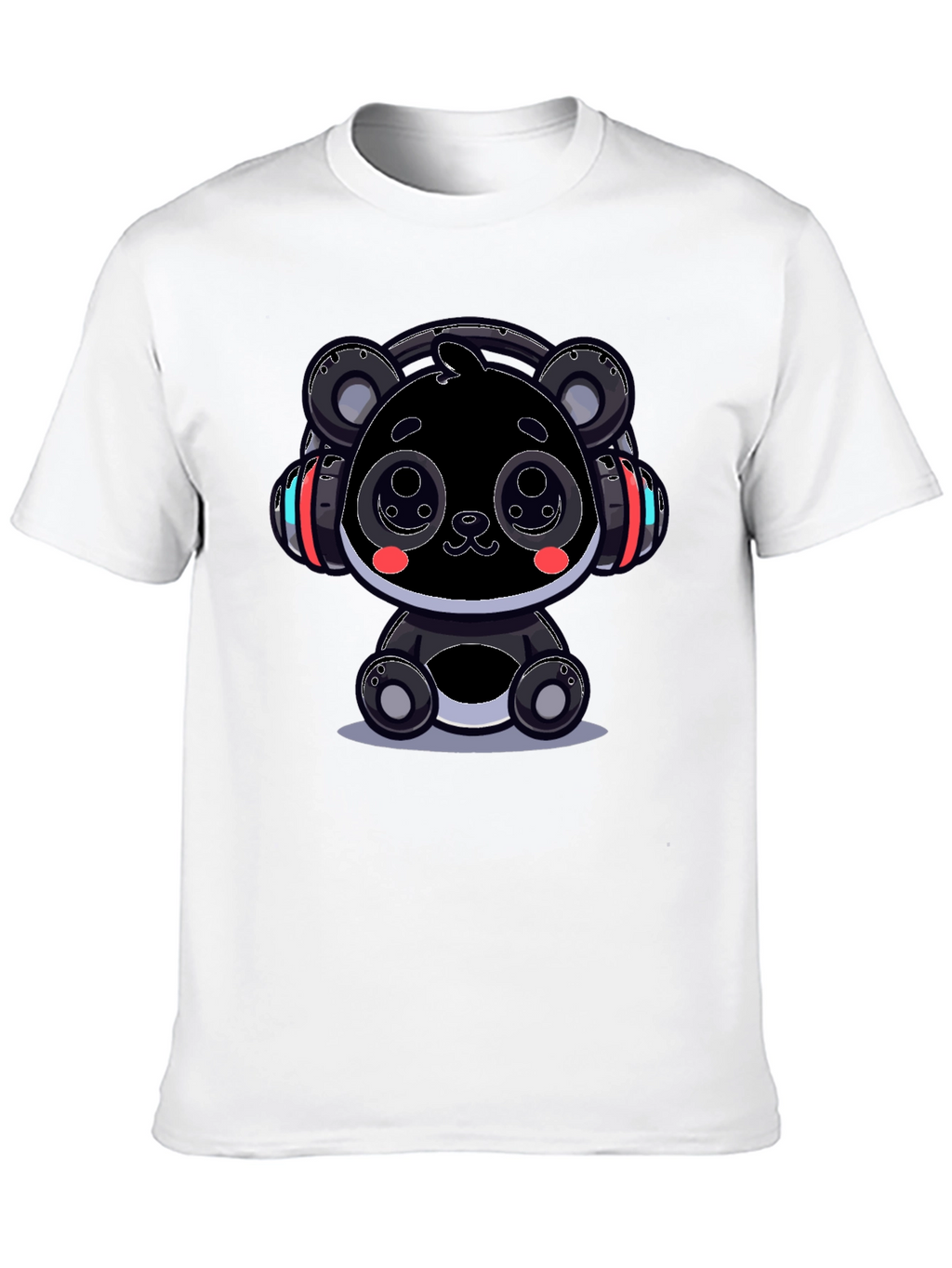 Cool Panda Headphone Graphic Tee
