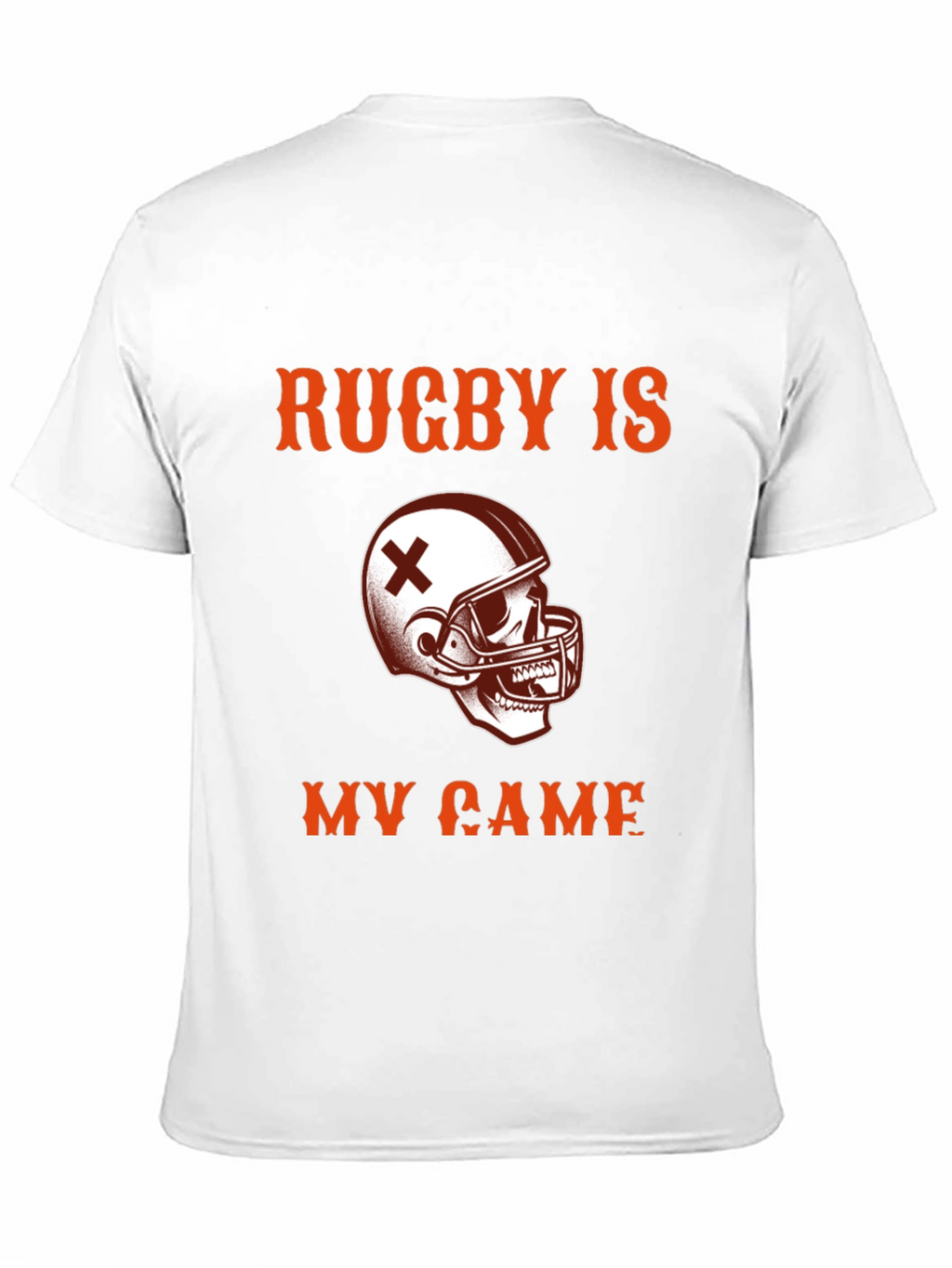 Rugby Is My Game T-Shirt - Skull Helmet Design