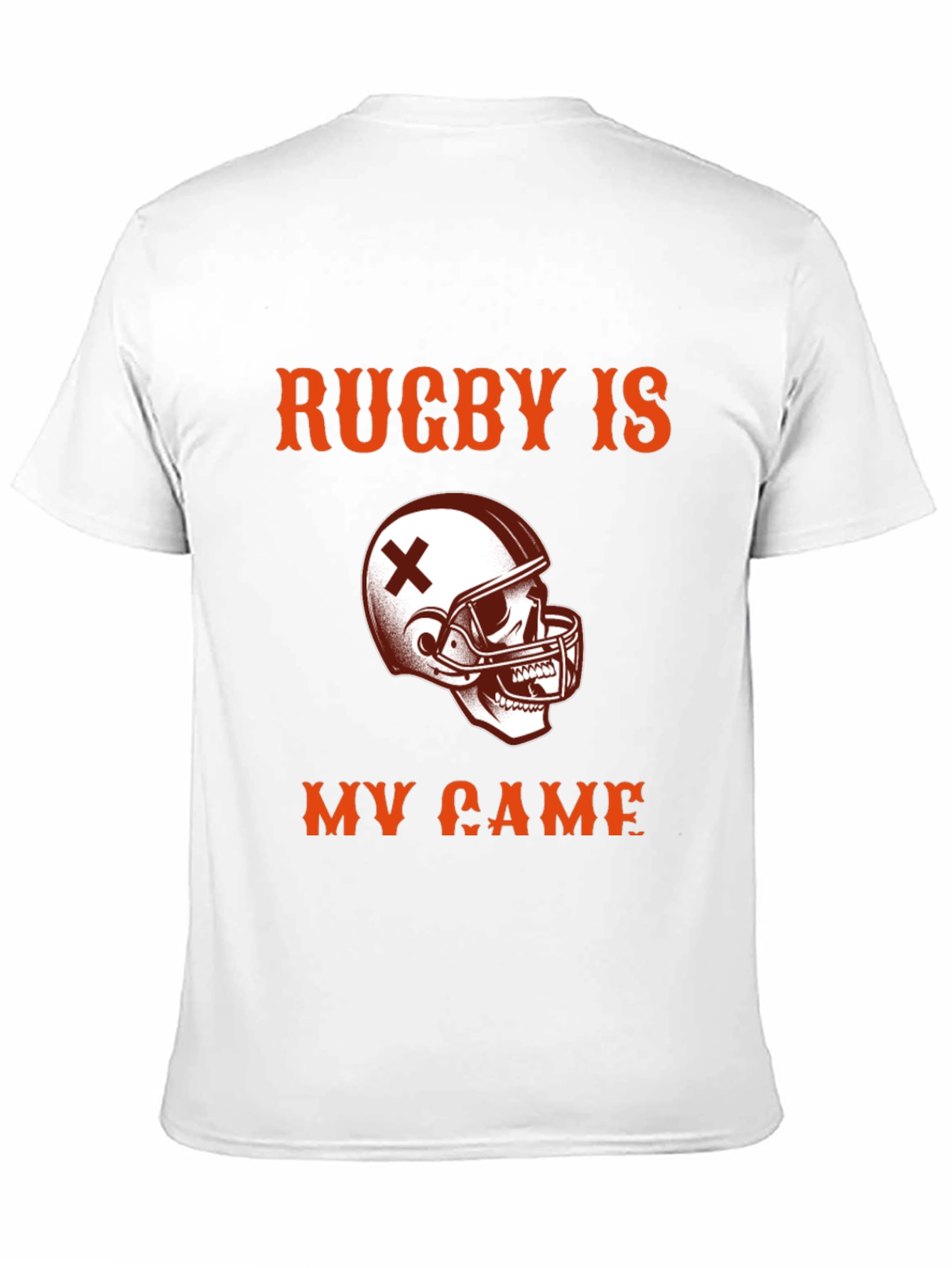 Rugby Is My Game T-Shirt - Skull Helmet Design