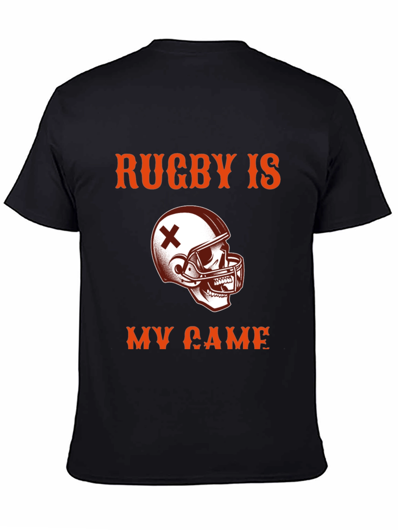 Rugby Is My Game T-Shirt - Skull Helmet Design