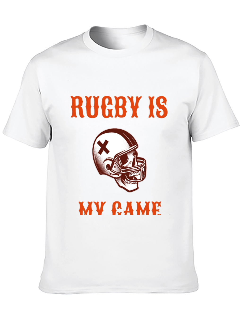 Rugby Is My Game T-Shirt - Skull Helmet Design
