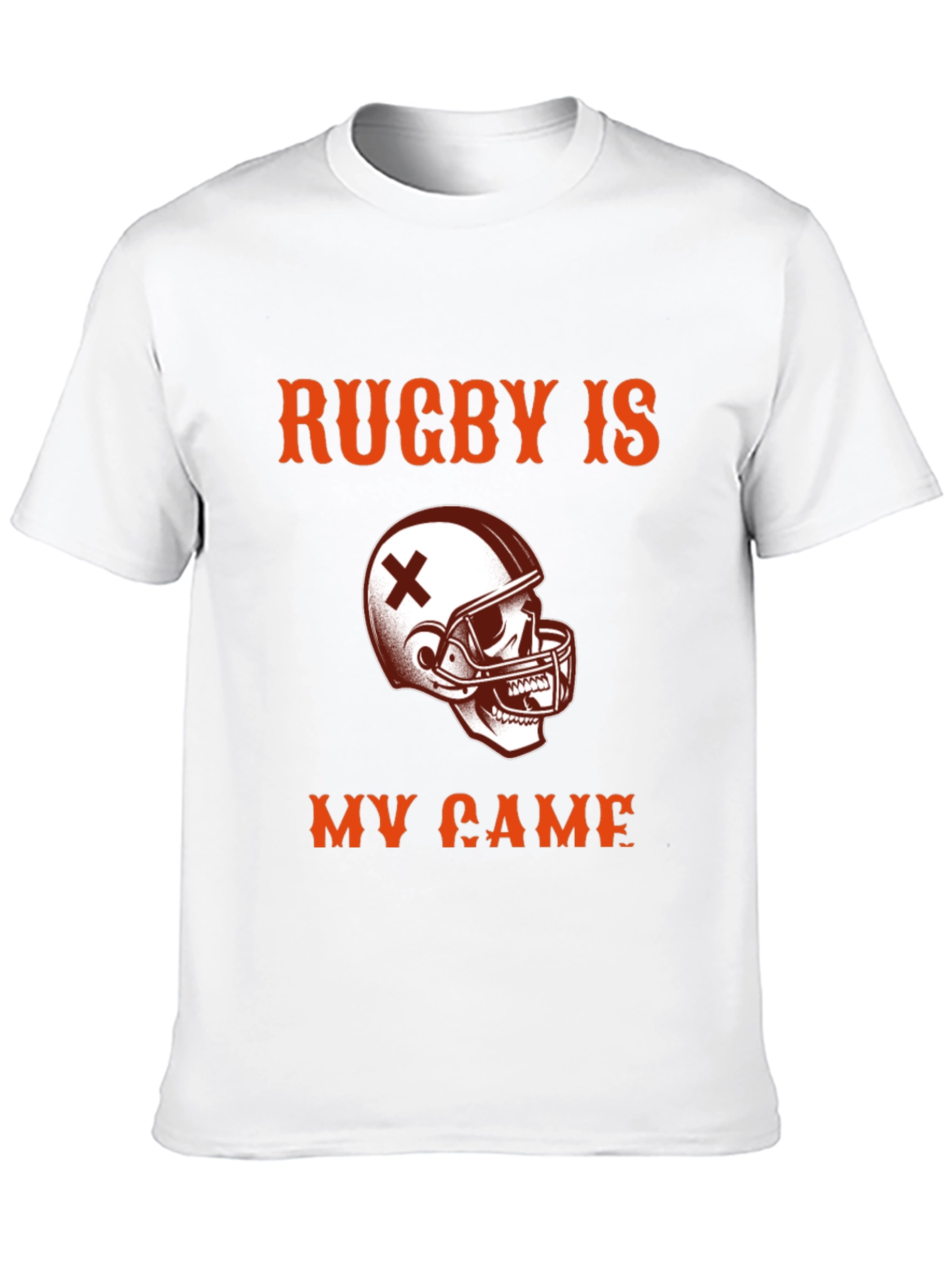 Rugby Is My Game T-Shirt - Skull Helmet Design