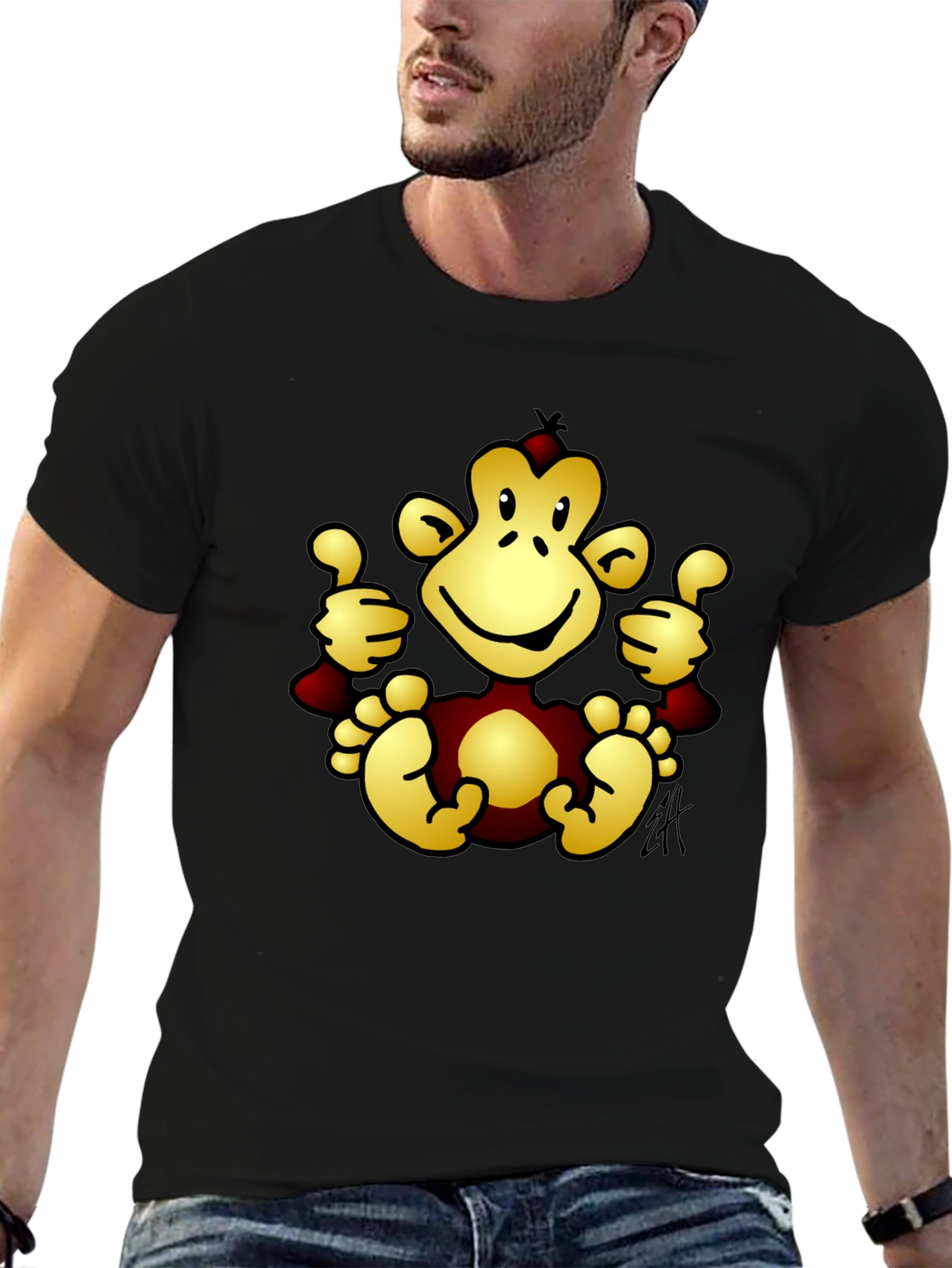 Funny Monkey Graphic T-Shirt