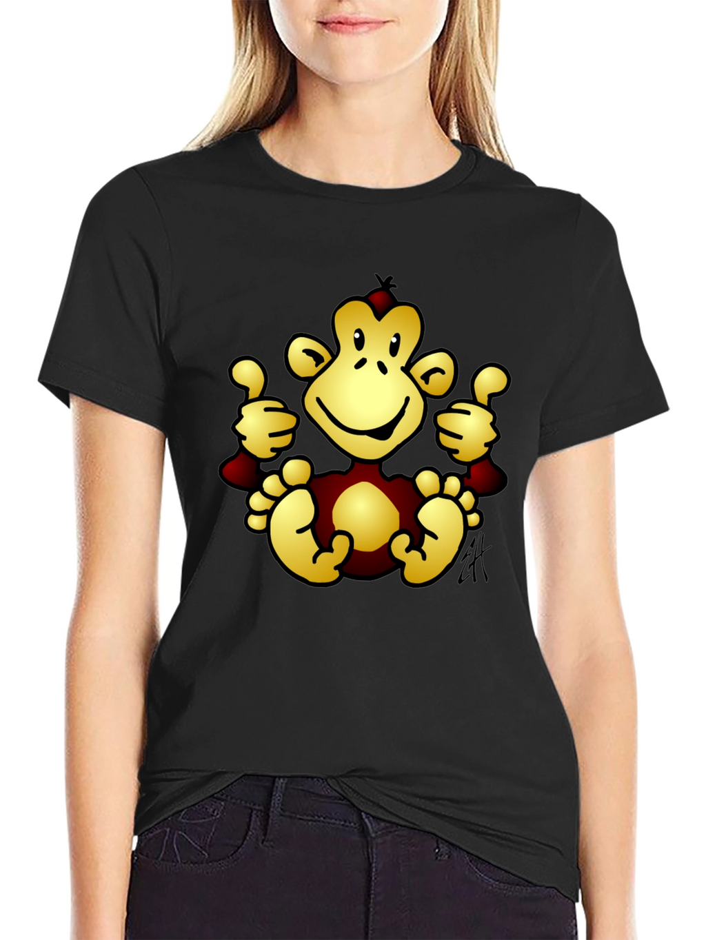 Funny Monkey Graphic T-Shirt