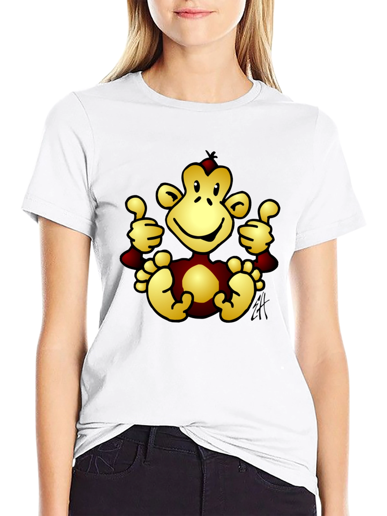 Funny Monkey Graphic T-Shirt