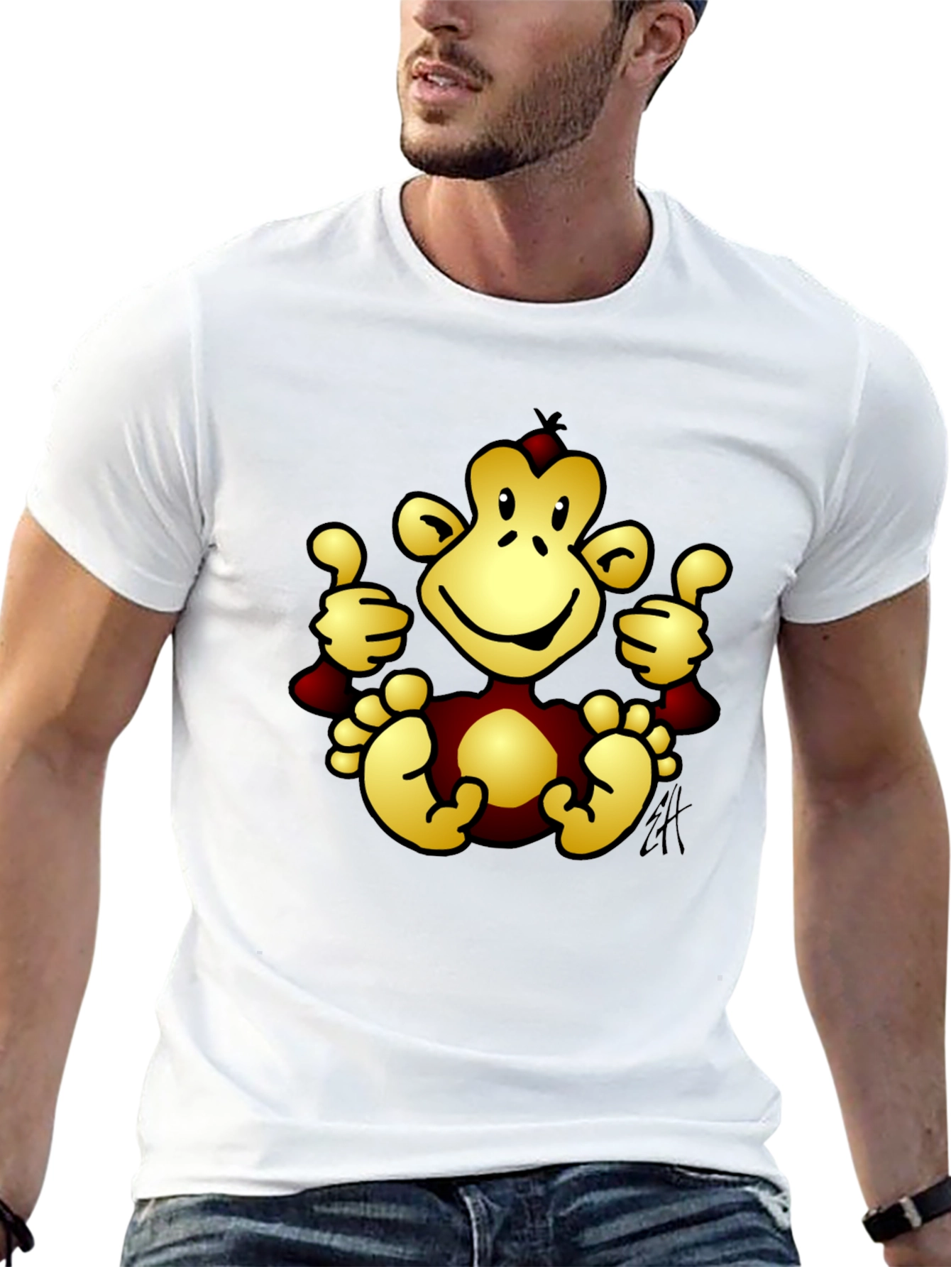 Funny Monkey Graphic T-Shirt
