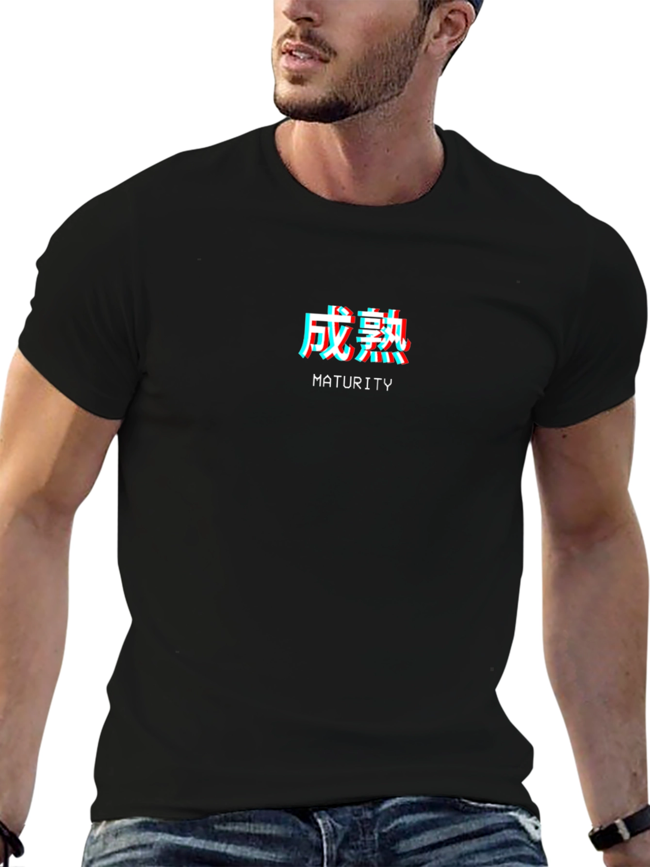 Maturity Graphic Tee - Trendy Asian Inspired Design