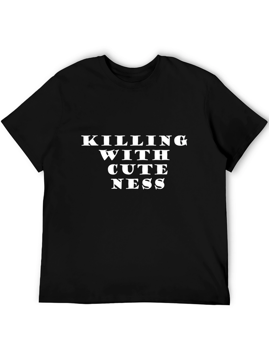 Killing With Cuteness Black Graphic Tee