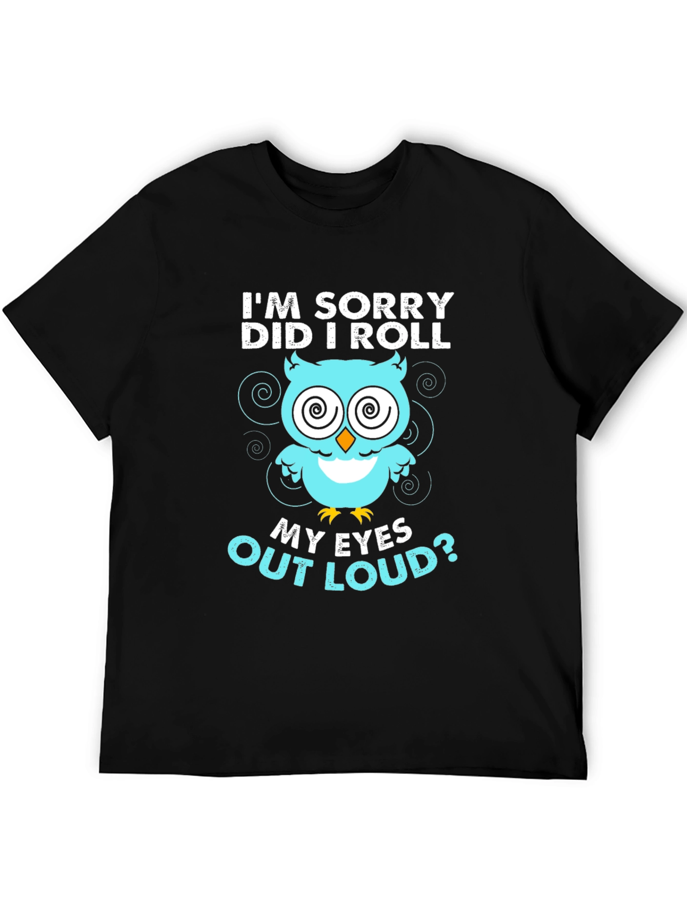 Funny Owl Eye Roll Graphic T-Shirt