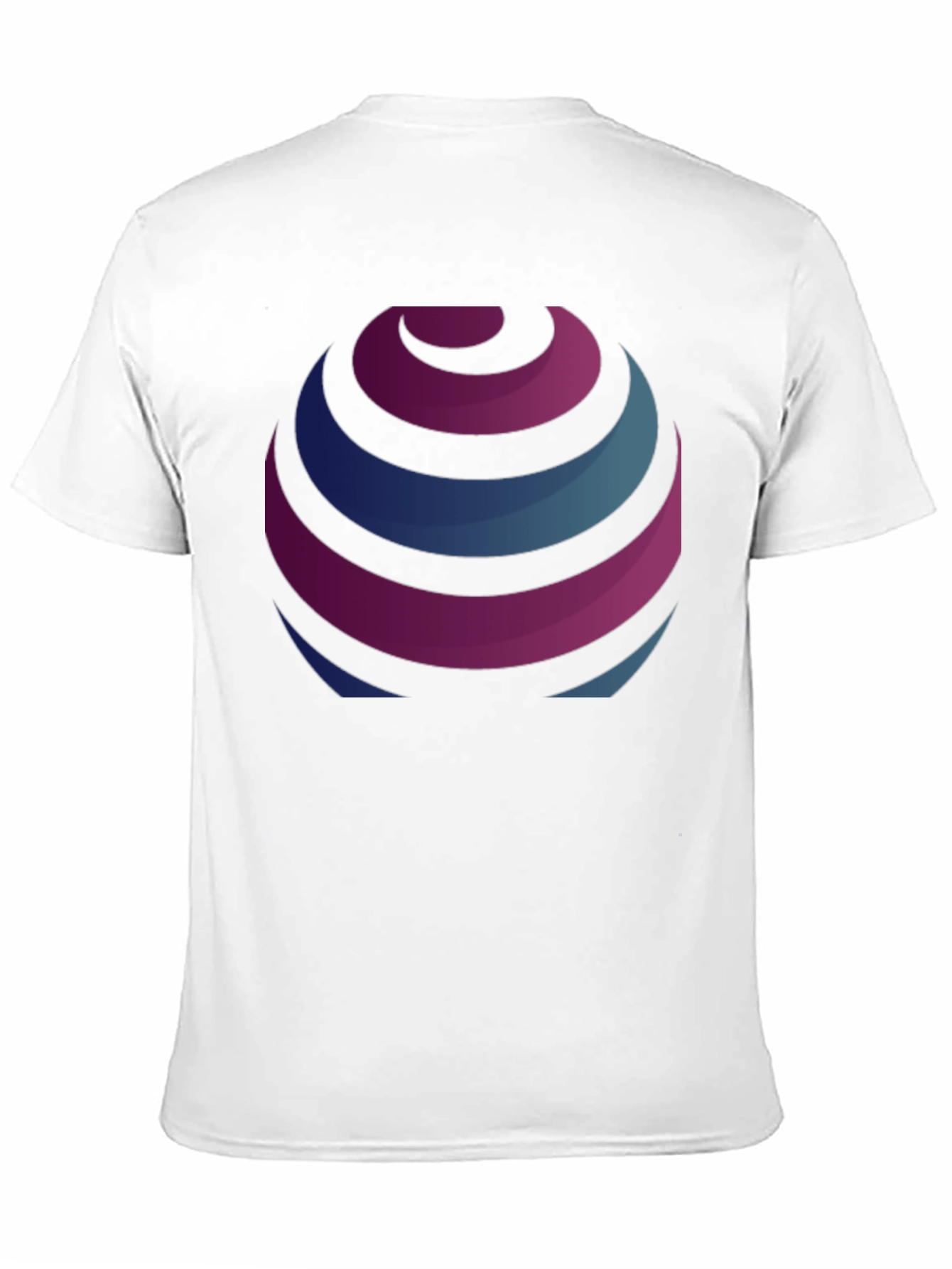 Stripped Globe Graphic Black T-Shirt