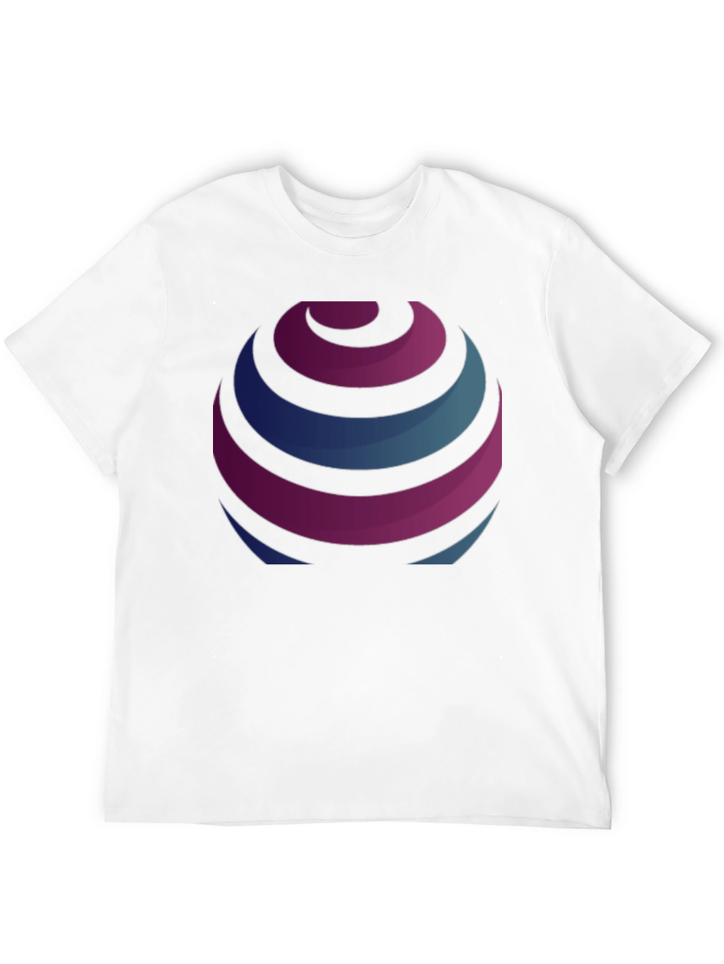 Stripped Globe Graphic Black T-Shirt