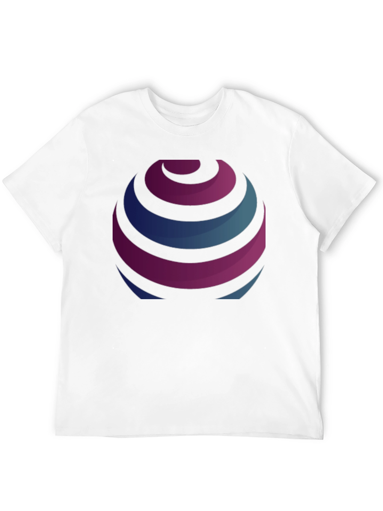 Stripped Globe Graphic Black T-Shirt
