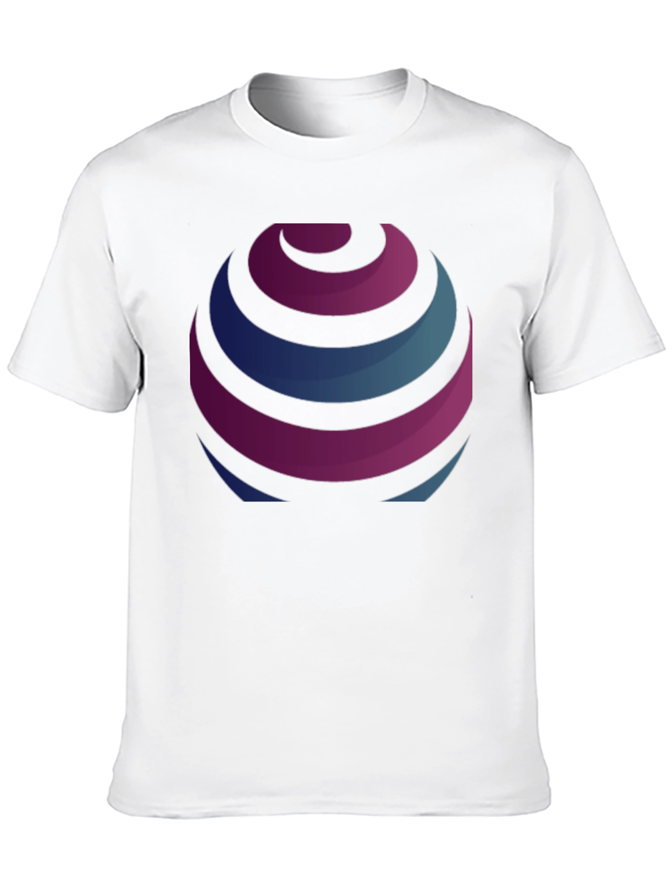 Stripped Globe Graphic Black T-Shirt
