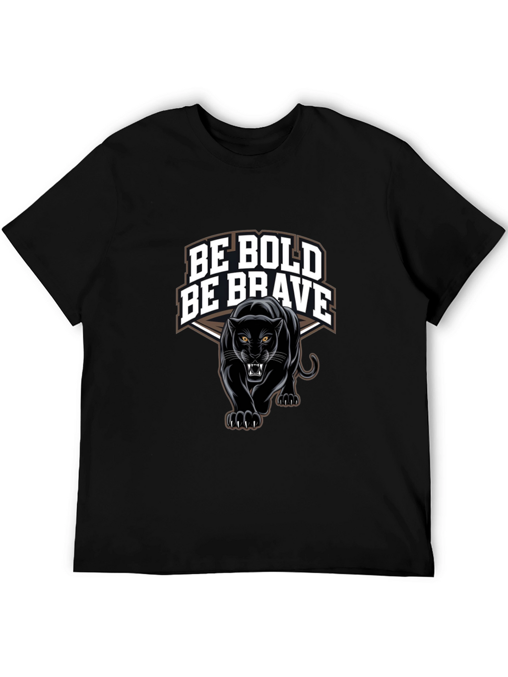 Be Bold Be Brave Panther Graphic T-Shirt