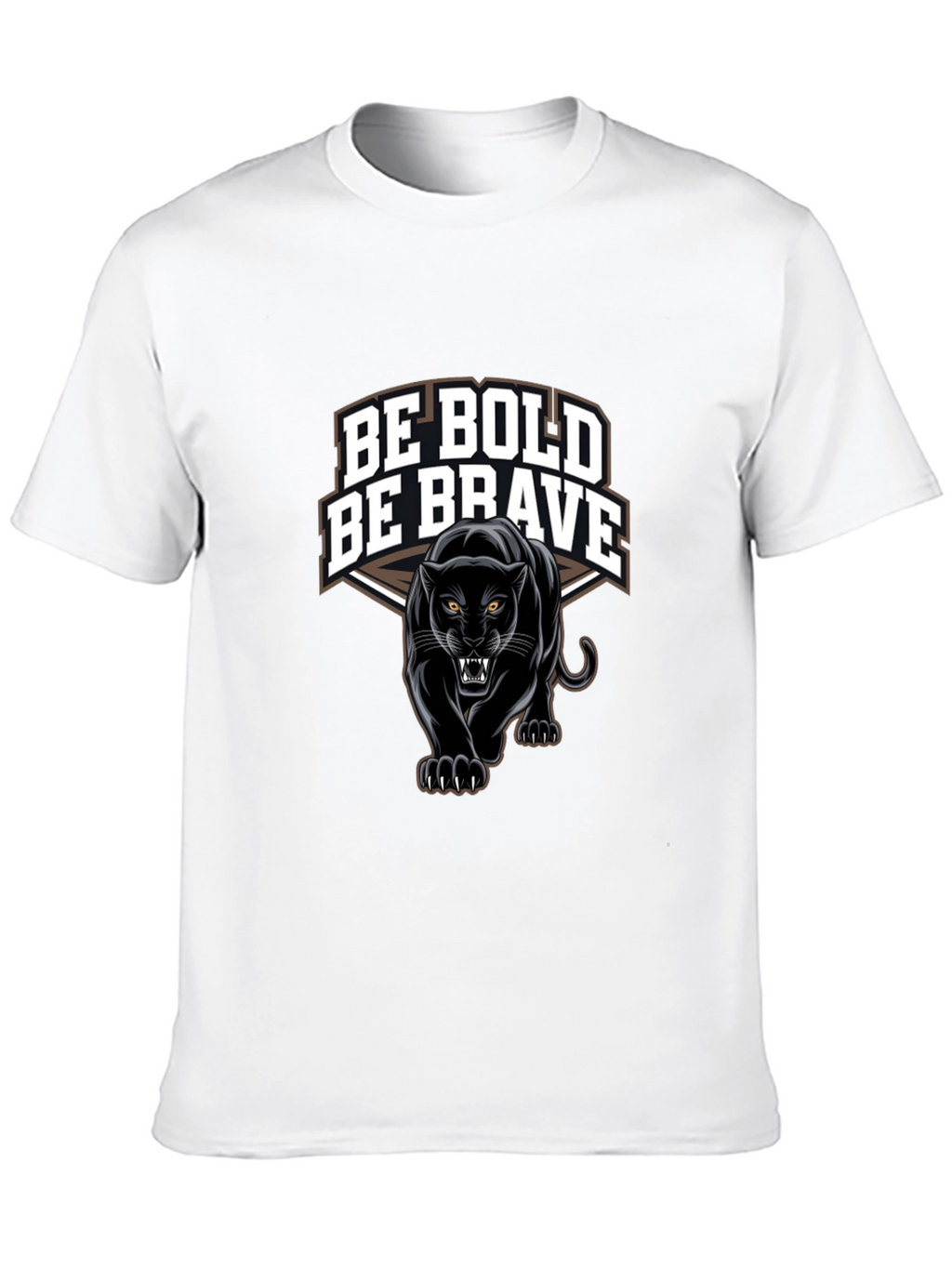 Be Bold Be Brave Panther Graphic T-Shirt