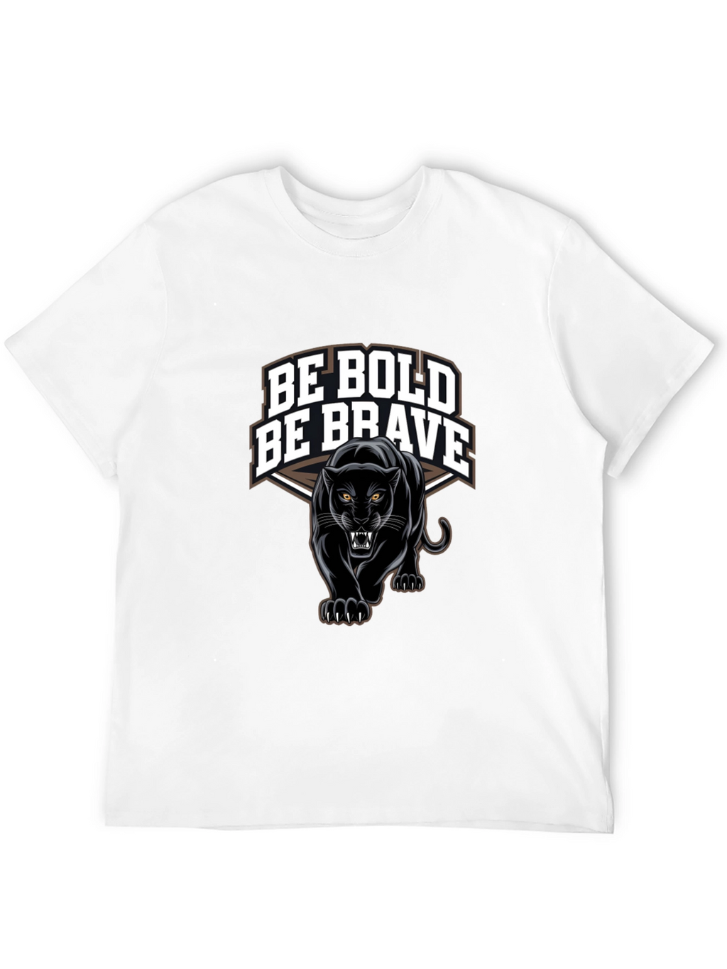 Be Bold Be Brave Panther Graphic T-Shirt