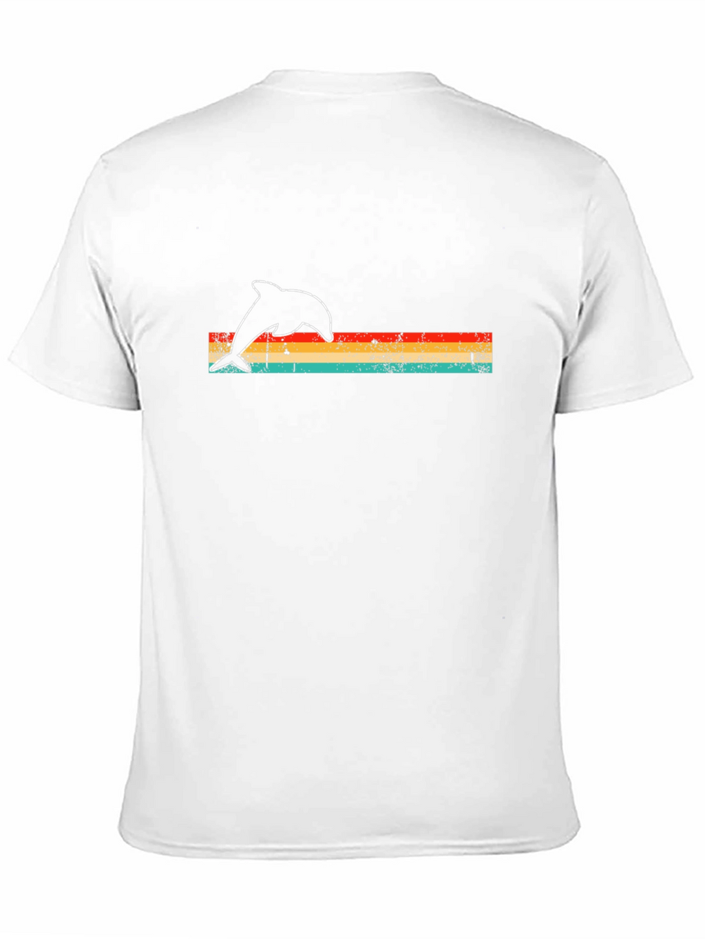 Retro Dolphin Graphic Tee - Black