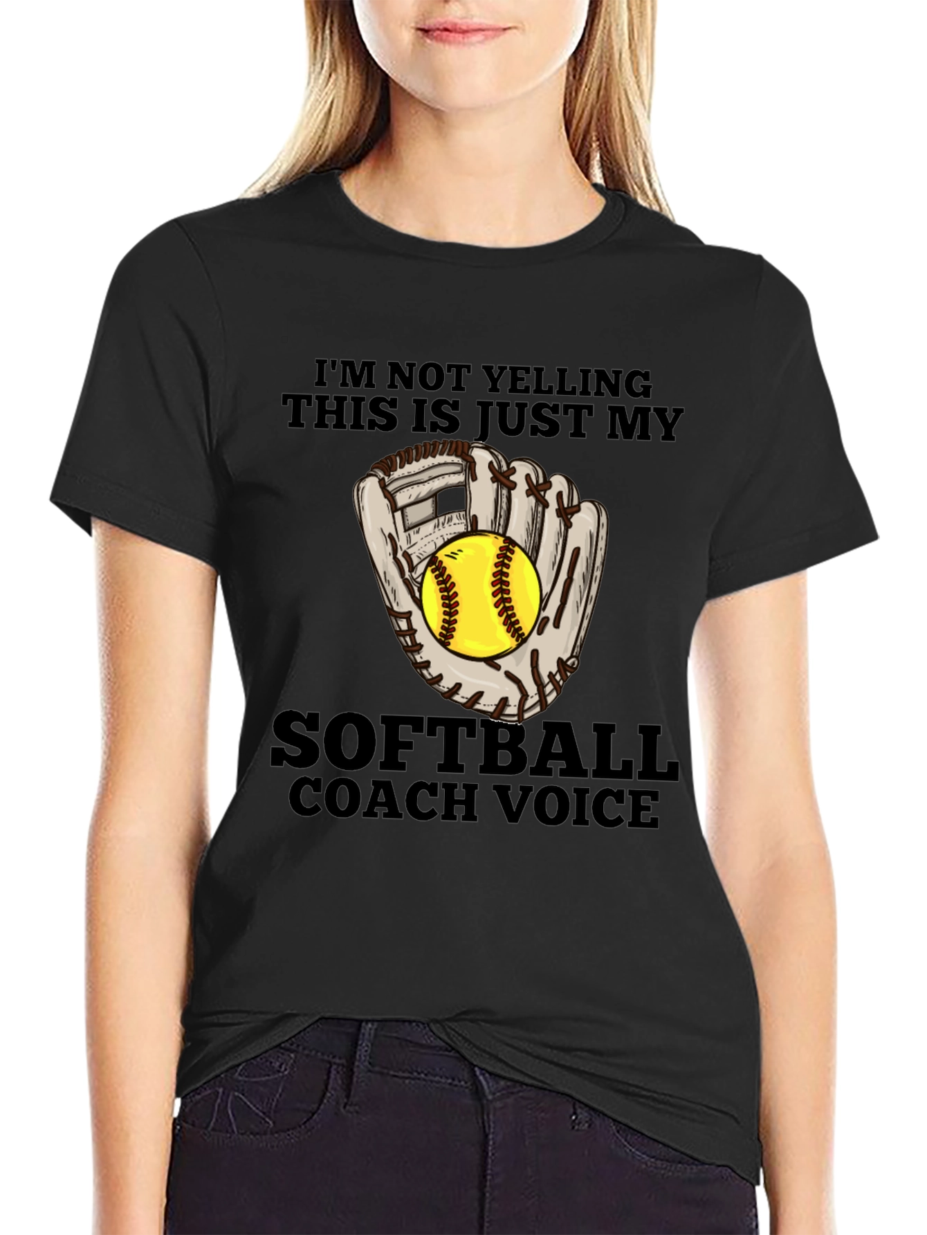 Softball Coach Voice T-Shirt - Funny Sports Tee