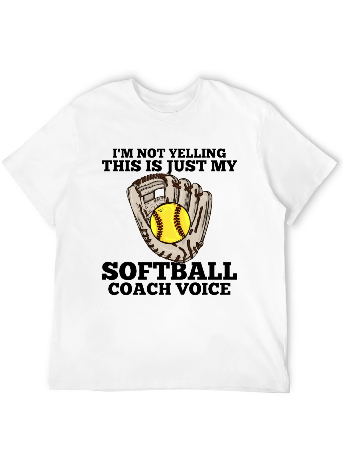 Softball Coach Voice T-Shirt - Funny Sports Tee