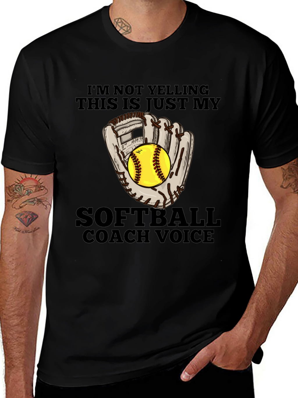 Softball Coach Voice T-Shirt - Funny Sports Tee